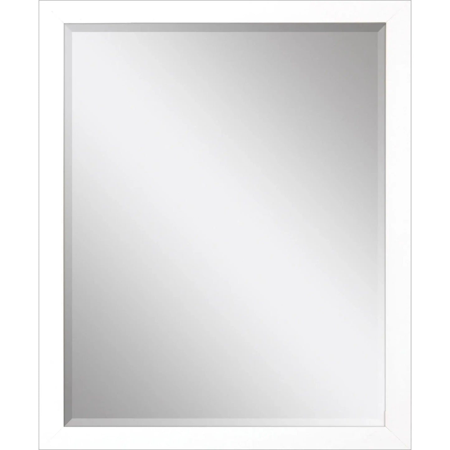 43" White Framed Accent Mirror - Homeroots - Flyclothing LLC