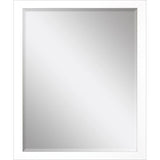 43" White Framed Accent Mirror - Homeroots - Flyclothing LLC