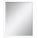 43" White Framed Accent Mirror - Homeroots - Flyclothing LLC