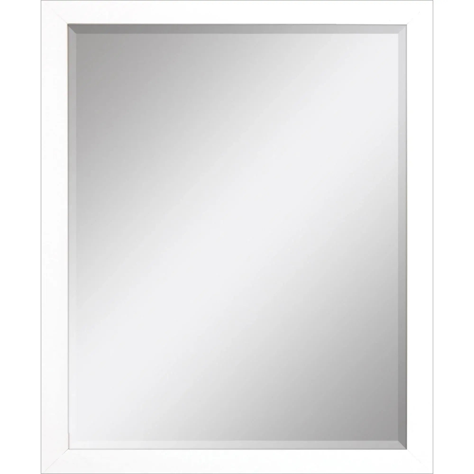 43" White Framed Accent Mirror - Homeroots - Flyclothing LLC