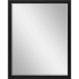 50" Black Solid Wood Framed Accent Mirror - Homeroots - Flyclothing LLC