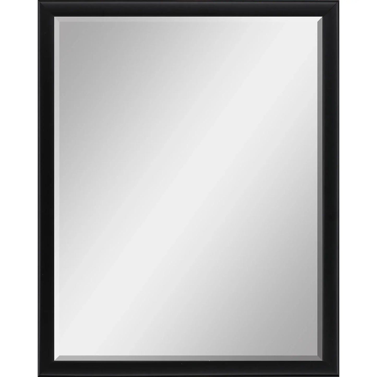 50" Black Solid Wood Framed Accent Mirror - Homeroots - Flyclothing LLC