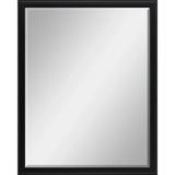 50" Black Solid Wood Framed Accent Mirror - Homeroots - Flyclothing LLC