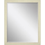 52" Ivory Distressed Wood Framed Accent Mirror - Homeroots - Flyclothing LLC