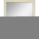 52" Ivory Distressed Wood Framed Accent Mirror - Homeroots - Flyclothing LLC