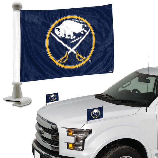 Buffalo Sabres Ambassador Car Flags - 2 Pack Mini Auto Flags, 4in X 6in - Buffalo Sabres