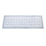 68" Blue And White Geometric And Floral Table Runner - HomeRoots - Flyclothing LLC