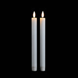 Set of Two White Unscented Candle Flameless Taper Candles - Homeroots - Flyclothing LLC