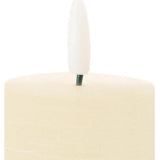 Set of Four Ivory Unscented Candle Flameless Pillar Candles - Homeroots - Flyclothing LLC