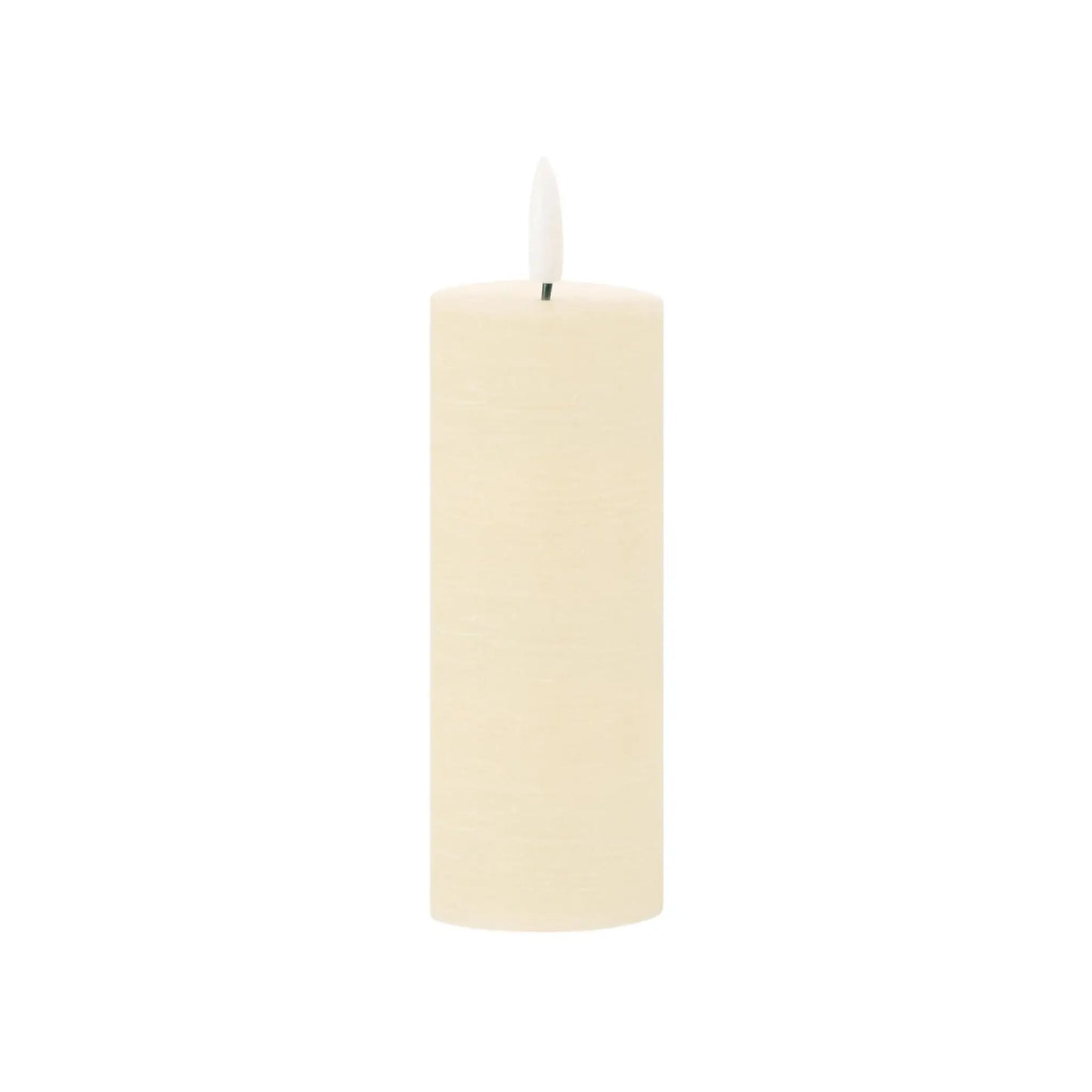 Set of Four Ivory Unscented Candle Flameless Pillar Candles - Homeroots - Flyclothing LLC