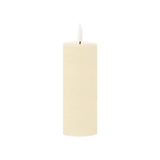 Set of Four Ivory Unscented Candle Flameless Pillar Candles - Homeroots - Flyclothing LLC