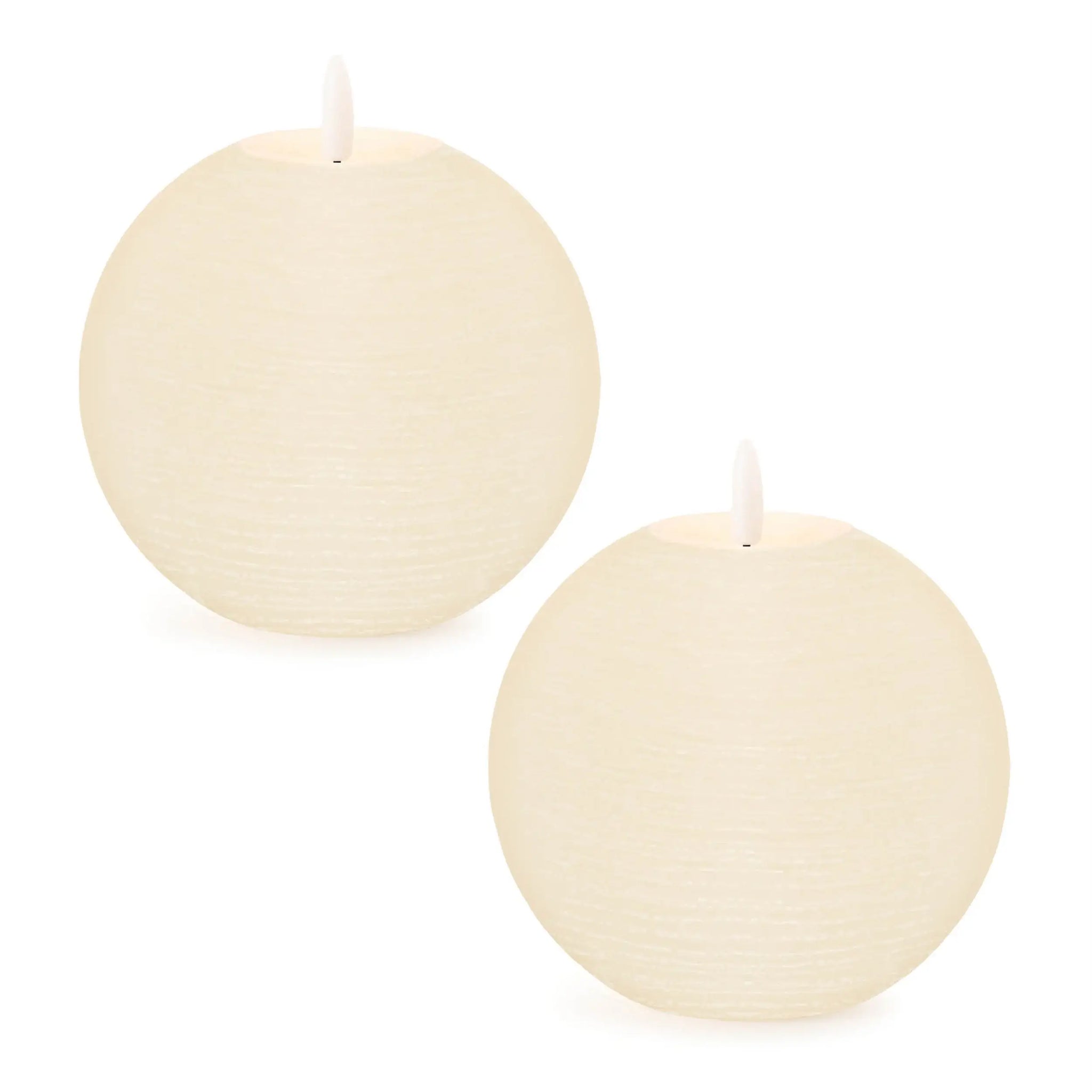 Set of Two Ivory Unscented Candle Flameless Designer Candles - Homeroots - Flyclothing LLC