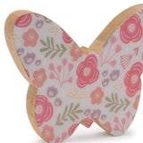 Set of Two White And Pink Wood Butterfly Tabletop Sculptures - HomeRoots - Flyclothing LLC