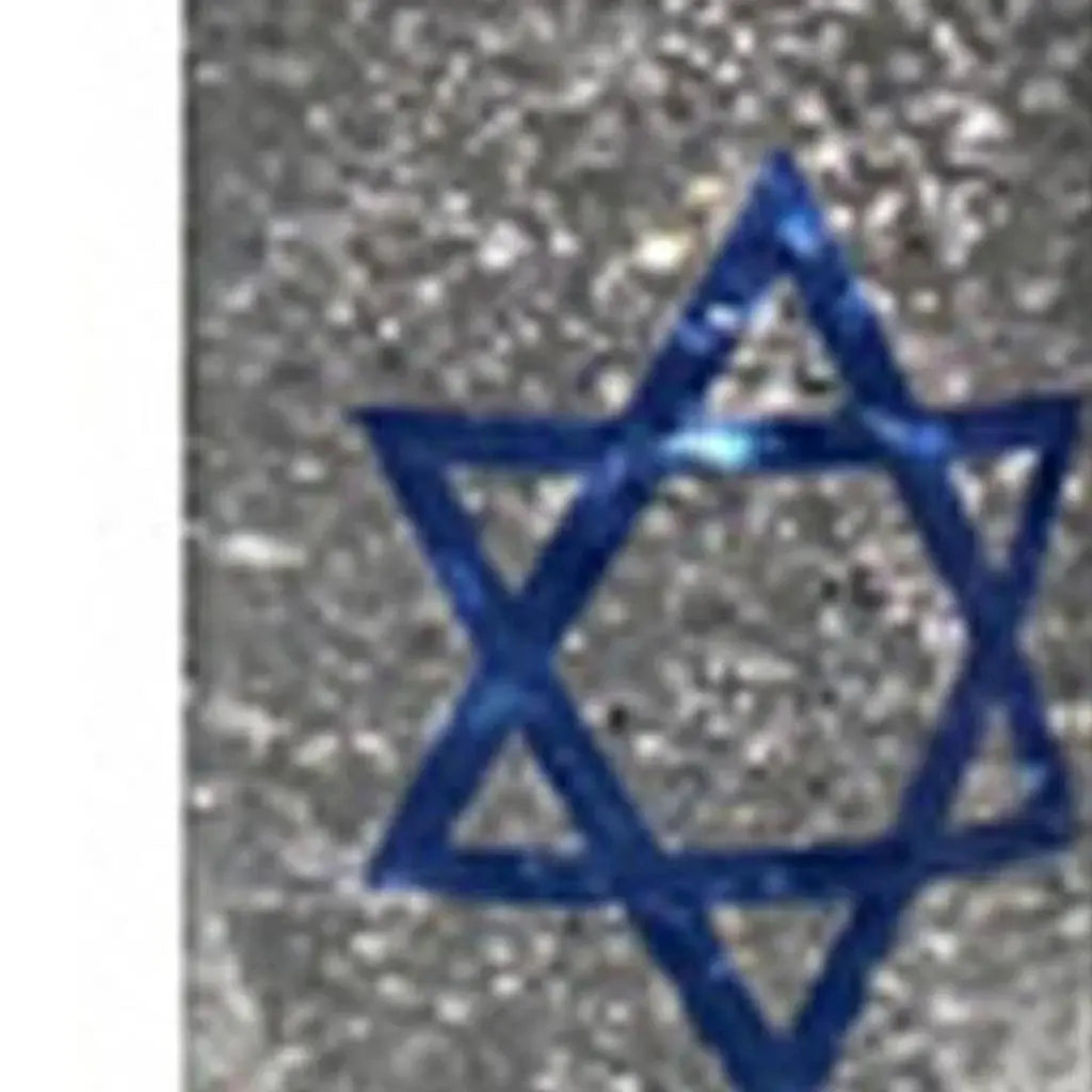 10" Blue And White Flameless Hanukkah Pillar Candle With Snow Globe - Homeroots - Flyclothing LLC