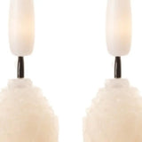 Set of Two Beige Flameless Taper Candles - Homeroots - Flyclothing LLC