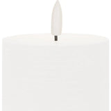 Set of Two White Unscented Candle Flameless Pillar Candles - Homeroots - Flyclothing LLC
