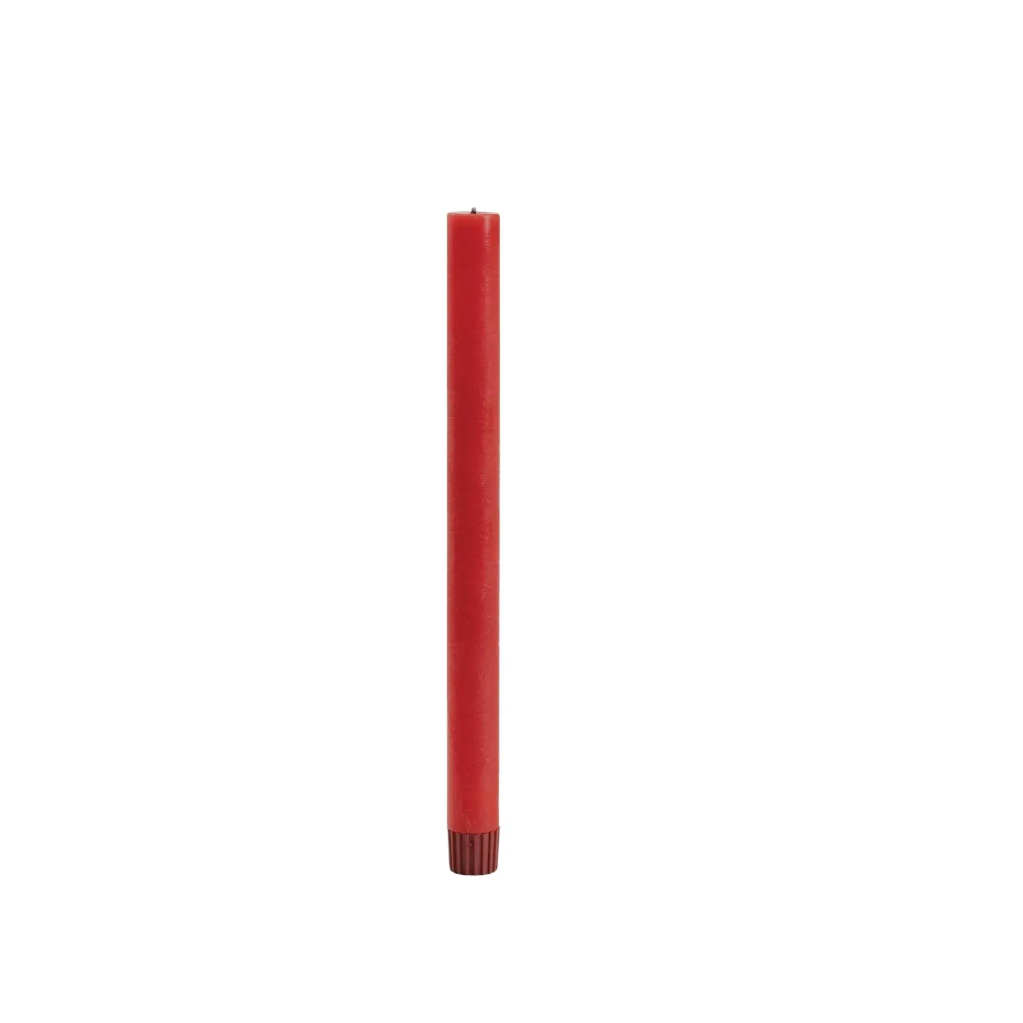 Set of Two Red Unscented Candle Flameless Taper Candles - Homeroots - Flyclothing LLC