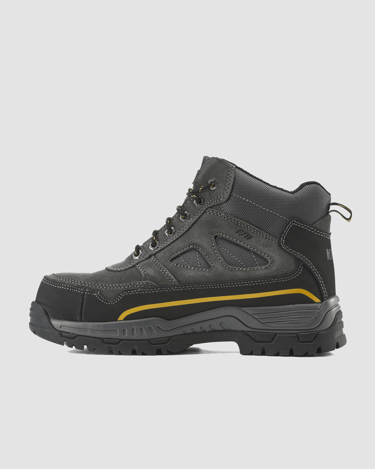 Kiwi Trail Grey Suede/Nylon 5" Steel Toe Water Resistant Work Boots [63300] - Kiwi - Flyclothing LLC