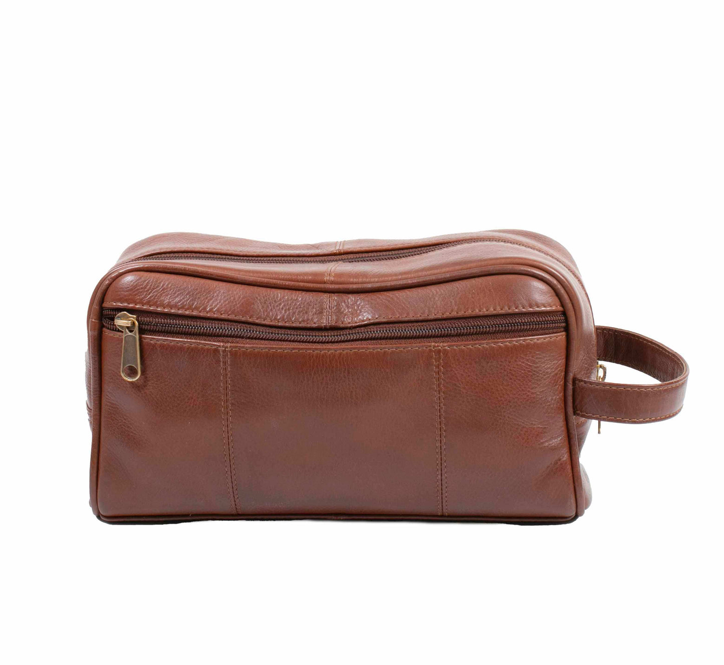 Scully Leather Cowhide Leather Cognac Shaving Kit - Scully Leather - Flyclothing LLC