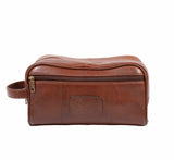 Scully Leather Cowhide Leather Cognac Shaving Kit - Scully Leather - Flyclothing LLC