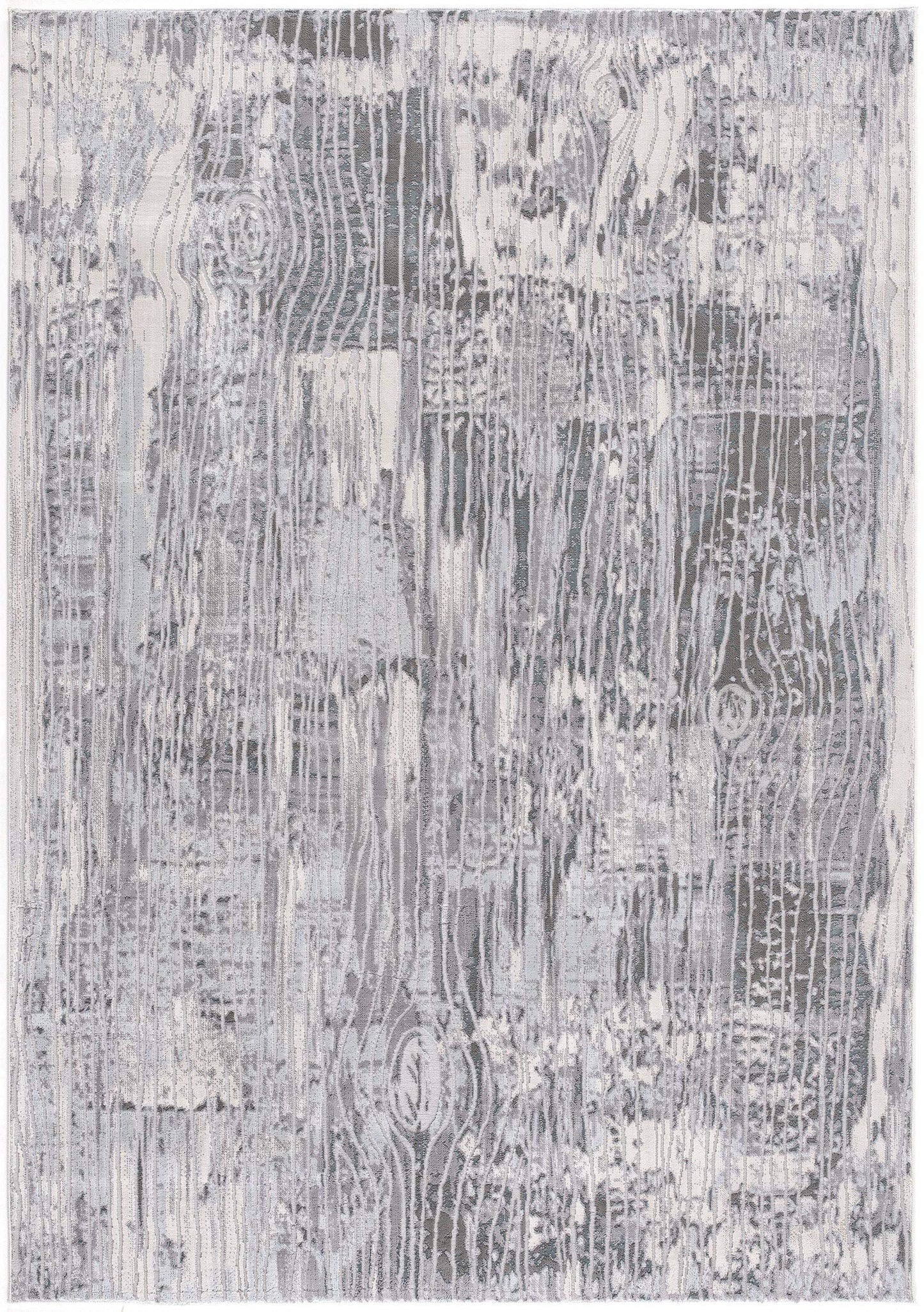 9' X 12' Gray And Blue Abstract Area Rug - Homeroots - Flyclothing LLC