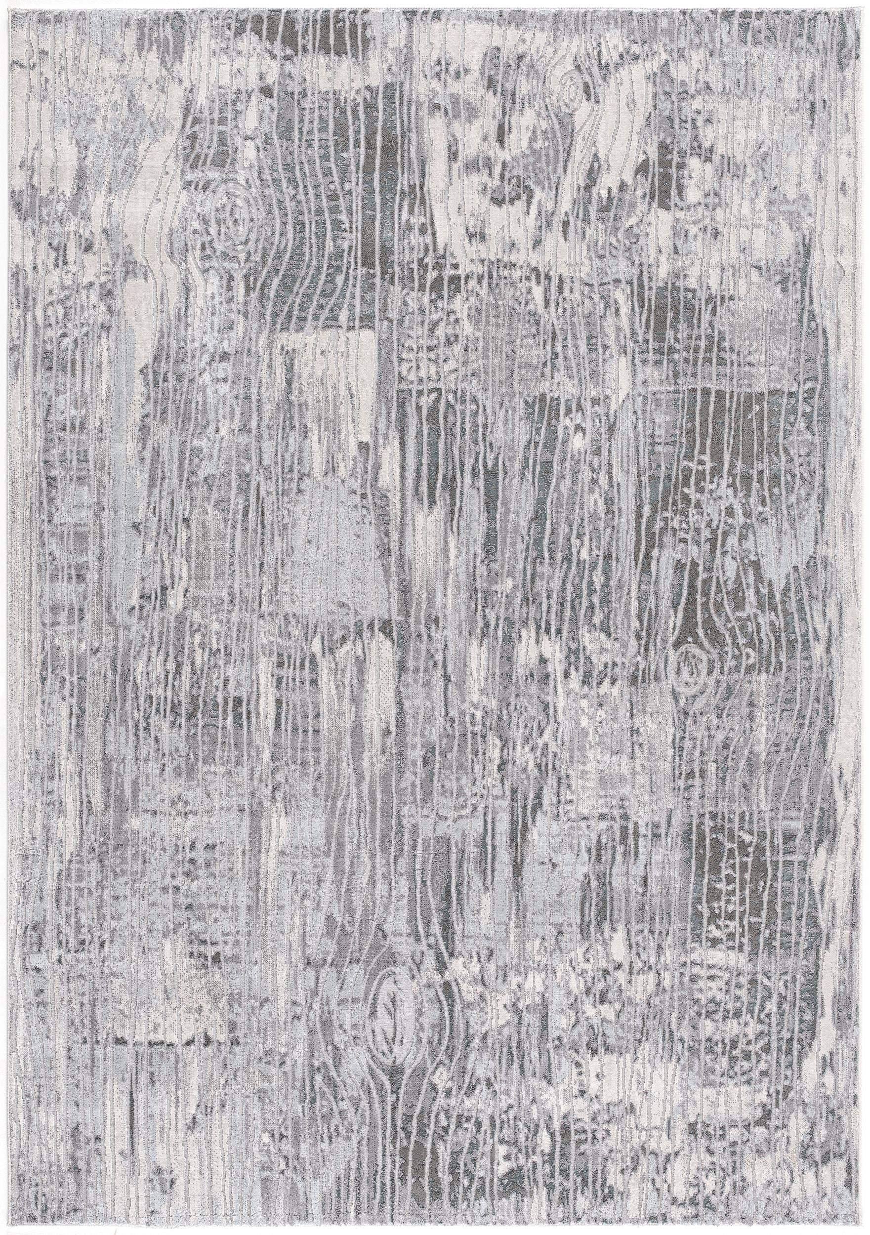 9' X 12' Gray And Blue Abstract Area Rug - Homeroots - Flyclothing LLC