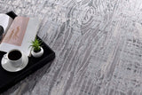 9' X 12' Gray And Blue Abstract Area Rug - Homeroots - Flyclothing LLC