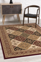 2' X 5' Red And Black Moroccan Area Rug - Homeroots - Flyclothing LLC