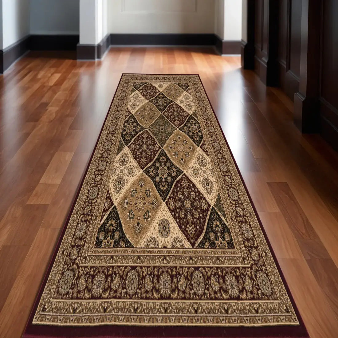 12' Red And Black Moroccan Runner Rug - Homeroots - Flyclothing LLC