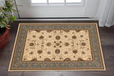 2' X 4' Black And Beige Oriental Area Rug - Homeroots - Flyclothing LLC