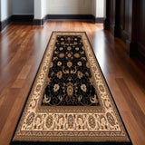 12' Red And Black Oriental Runner Rug - Homeroots - Flyclothing LLC
