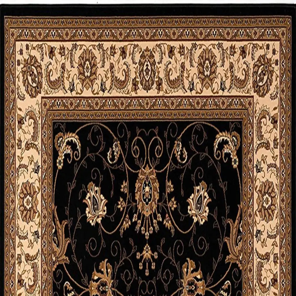 12' Red And Black Oriental Runner Rug - Homeroots - Flyclothing LLC