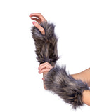 Roma Costume Pair of Faux Fur Wolf Gloves - Roma Costume - Flyclothing LLC