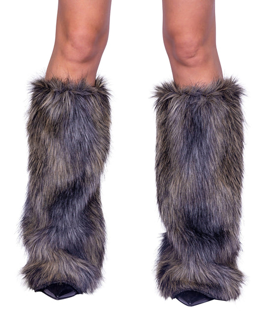 Roma Costume 6353 Pair of Faux Fur Wolf Leg Warmers - Roma Costume