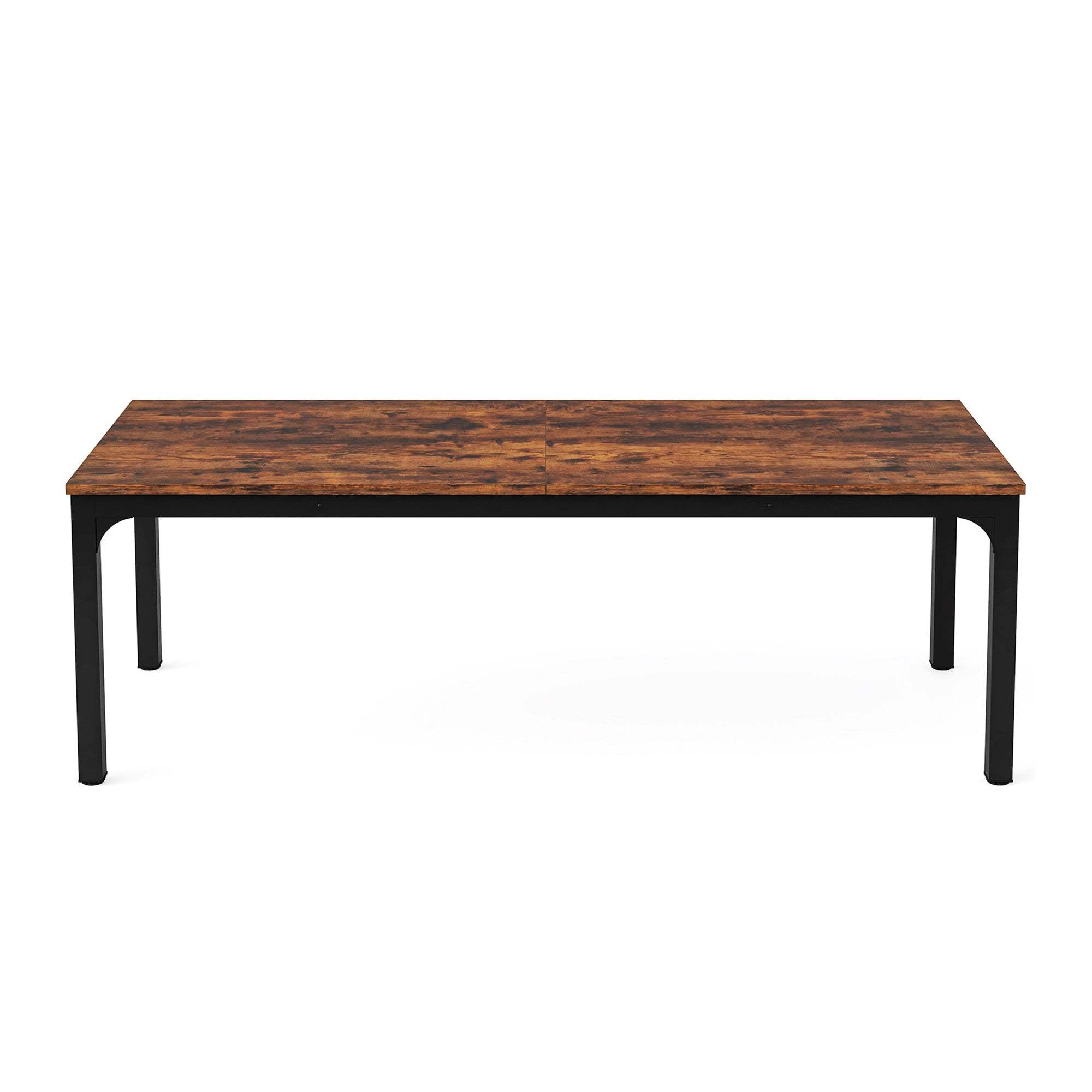 46" Brown and Black Wood and Iron Dining Table - HomeRoots - Flyclothing LLC