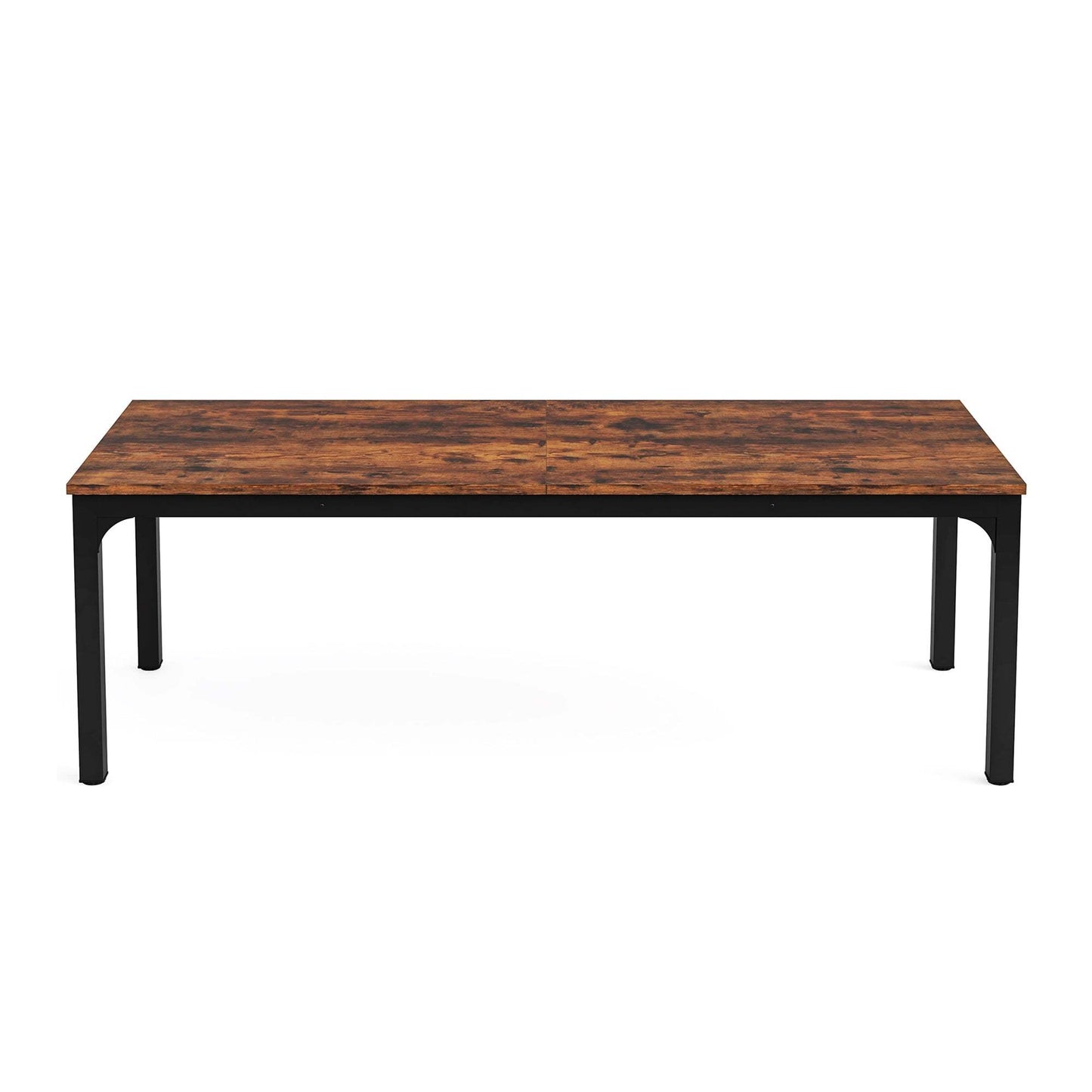 46" Brown and Black Wood and Iron Dining Table - HomeRoots - Flyclothing LLC