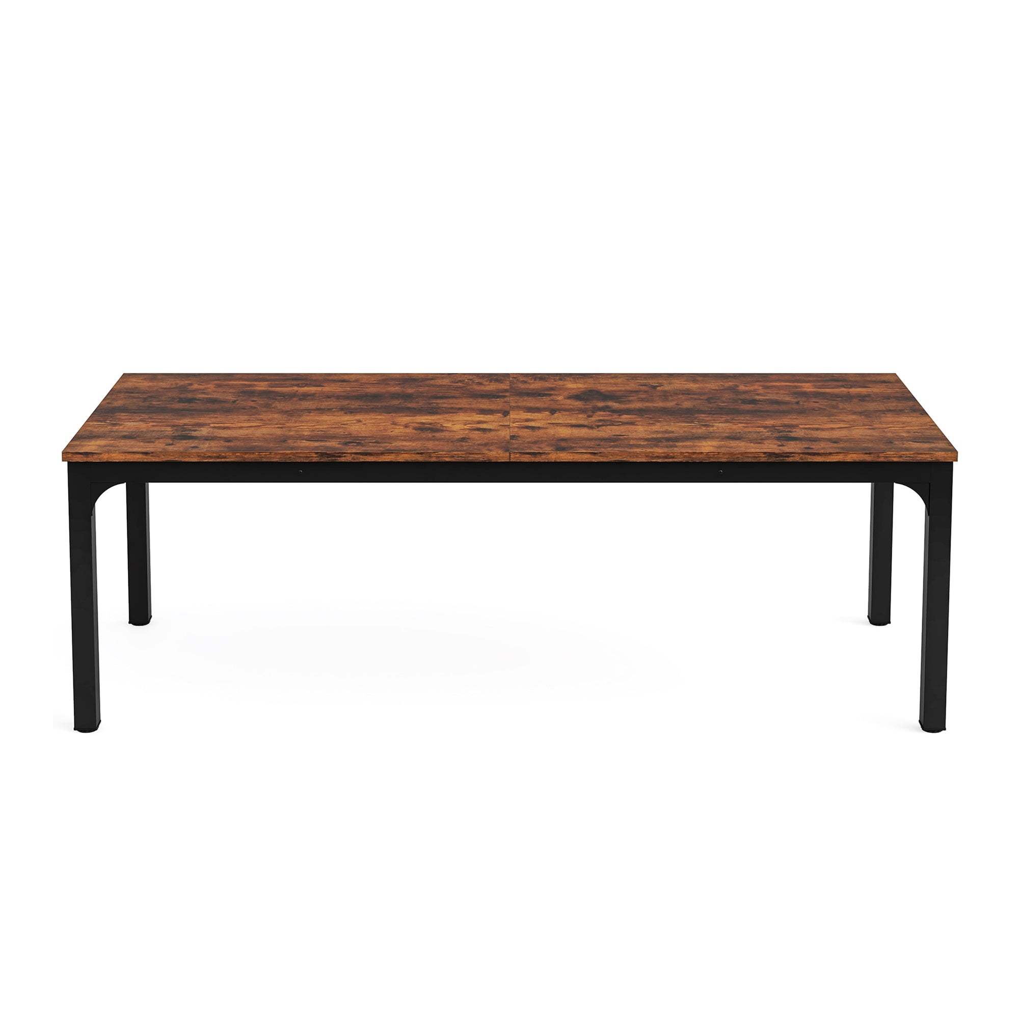 46" Brown and Black Wood and Iron Dining Table - HomeRoots - Flyclothing LLC