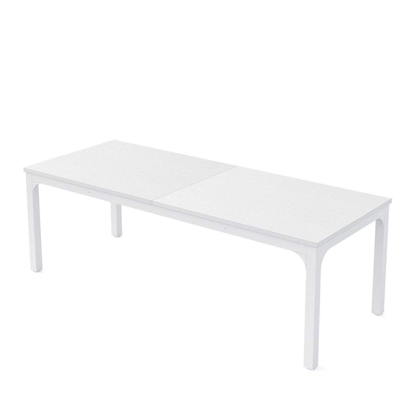 46" White Wood and Iron Dining Table - HomeRoots - Flyclothing LLC