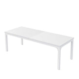 46" White Wood and Iron Dining Table - HomeRoots - Flyclothing LLC