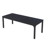 46" Black Wood and Iron Dining Table - HomeRoots - Flyclothing LLC