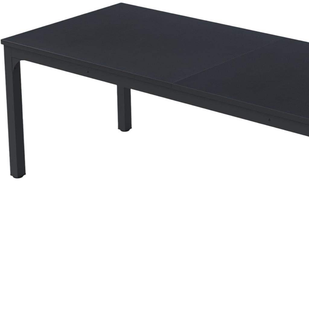 46" Black Wood and Iron Dining Table - HomeRoots - Flyclothing LLC