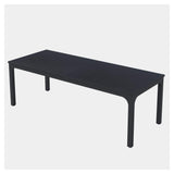 46" Black Wood and Iron Dining Table - HomeRoots - Flyclothing LLC