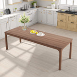 46" Brown Wood and Iron Dining Table - HomeRoots - Flyclothing LLC