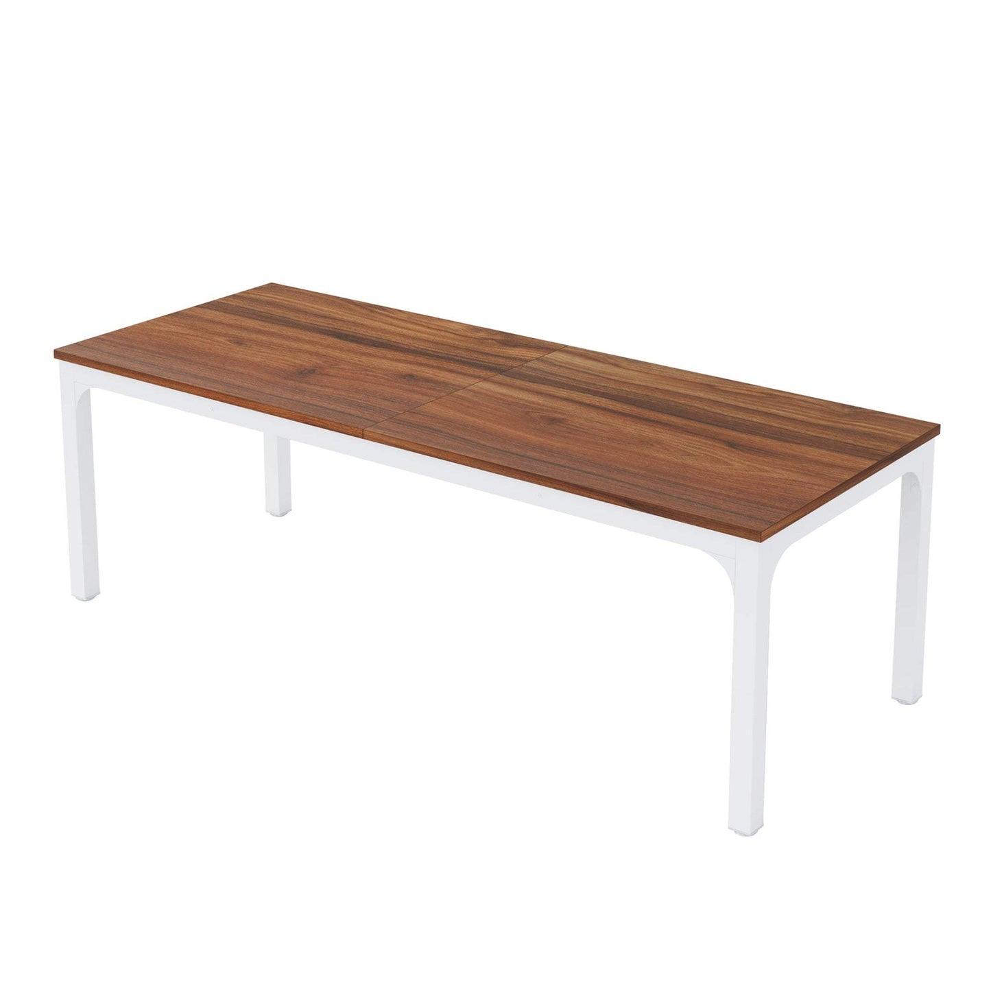 46" Brown and White Wood and Iron Dining Table - HomeRoots - Flyclothing LLC