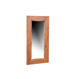 24" Brown Solid Wood Live Edge Freestanding and Wall Mount Accent Mirror - Homeroots - Flyclothing LLC