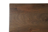 78" Brown Solid Wood Cross Leg Base Dining Table - HomeRoots - Flyclothing LLC
