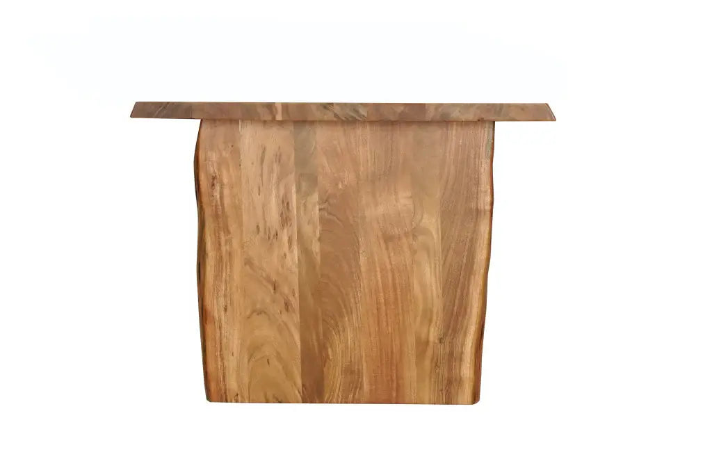 72" Natural Solid Wood Live Edge Sled Base Dining Table - Homeroots - Flyclothing LLC