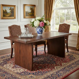 72" Brown Solid Wood Live Edge Sled Base Dining Table - Homeroots - Flyclothing LLC