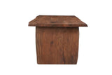 72" Brown Solid Wood Live Edge Sled Base Dining Table - Homeroots - Flyclothing LLC