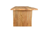 108" Natural Solid Wood Live Edge Sled Base Dining Table - Homeroots - Flyclothing LLC